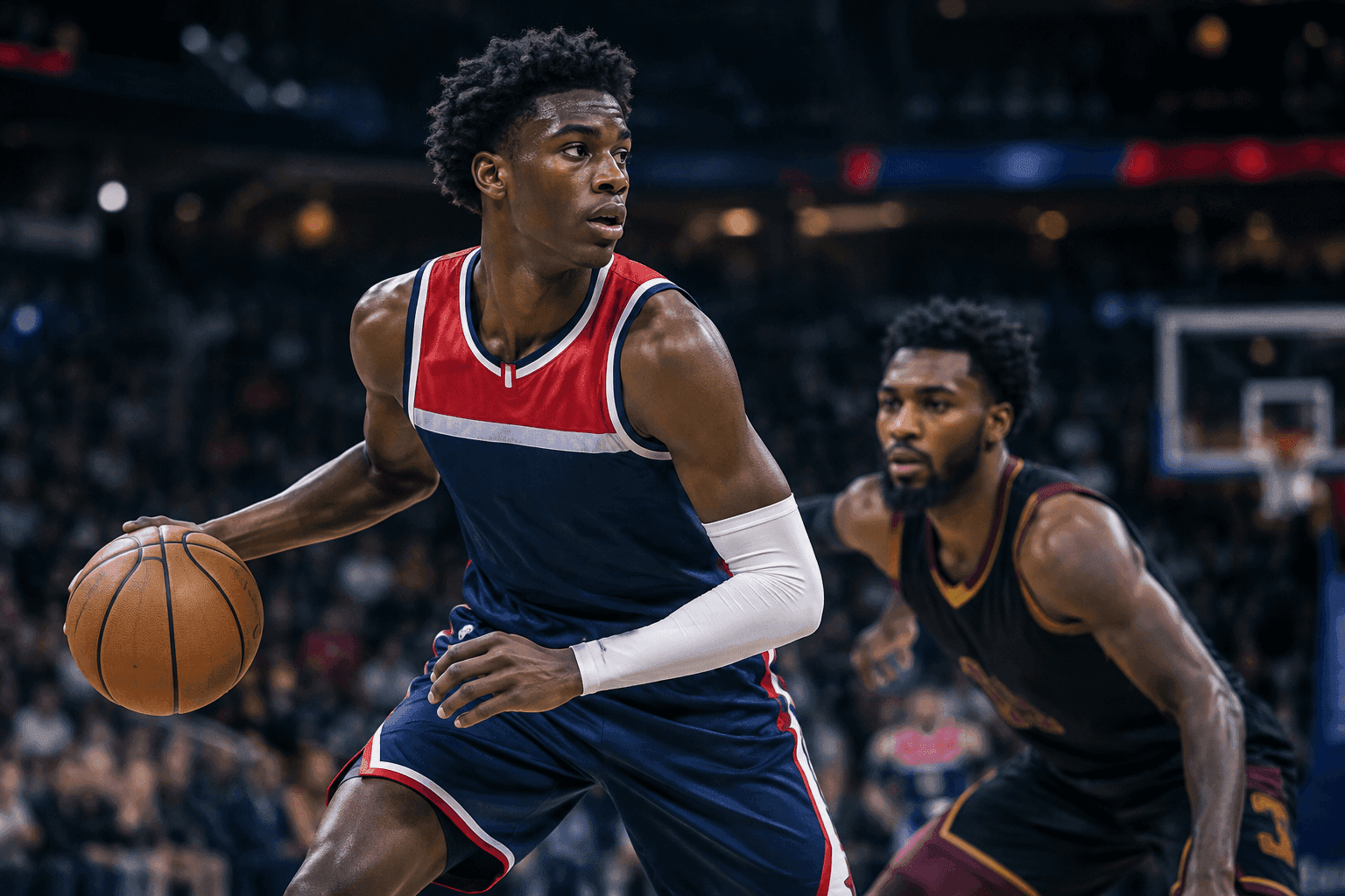 Editorial sports image for AJ Dybantsa Finally Makes His NBA Debut Tonight Against the Cavs