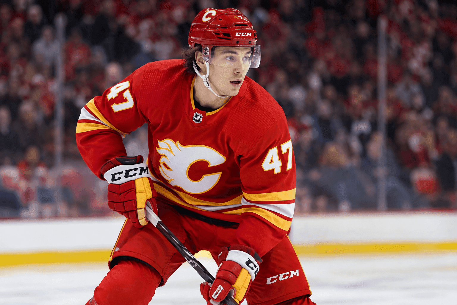 Editorial sports image for Calgary Flames Place Center Connor Zary on Waivers in Baffling Roster Move