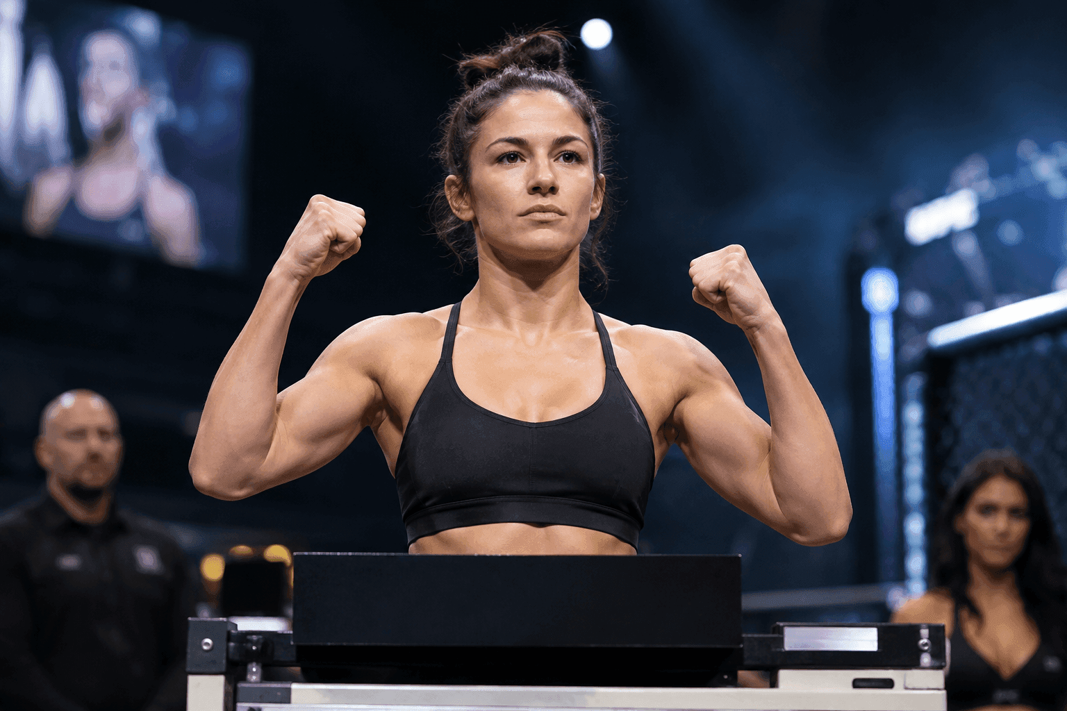 Editorial sports image for Katlyn Cerminara Hits 125.0 Pounds Clean Ahead of UFC Edmonton