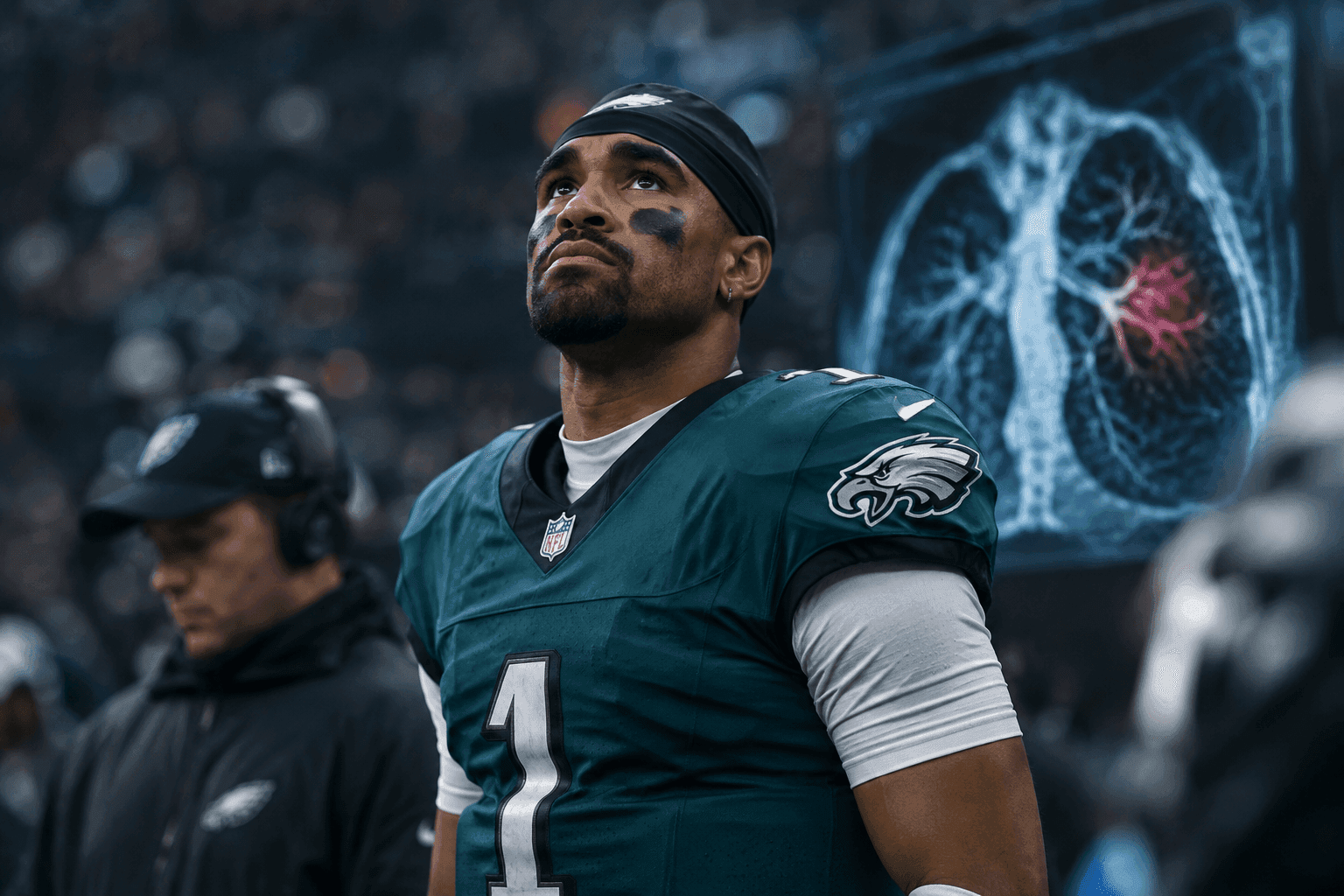 Editorial sports image for The NFLPA is Investigating the Eagles Over Jalen Hurts' Blood Clots