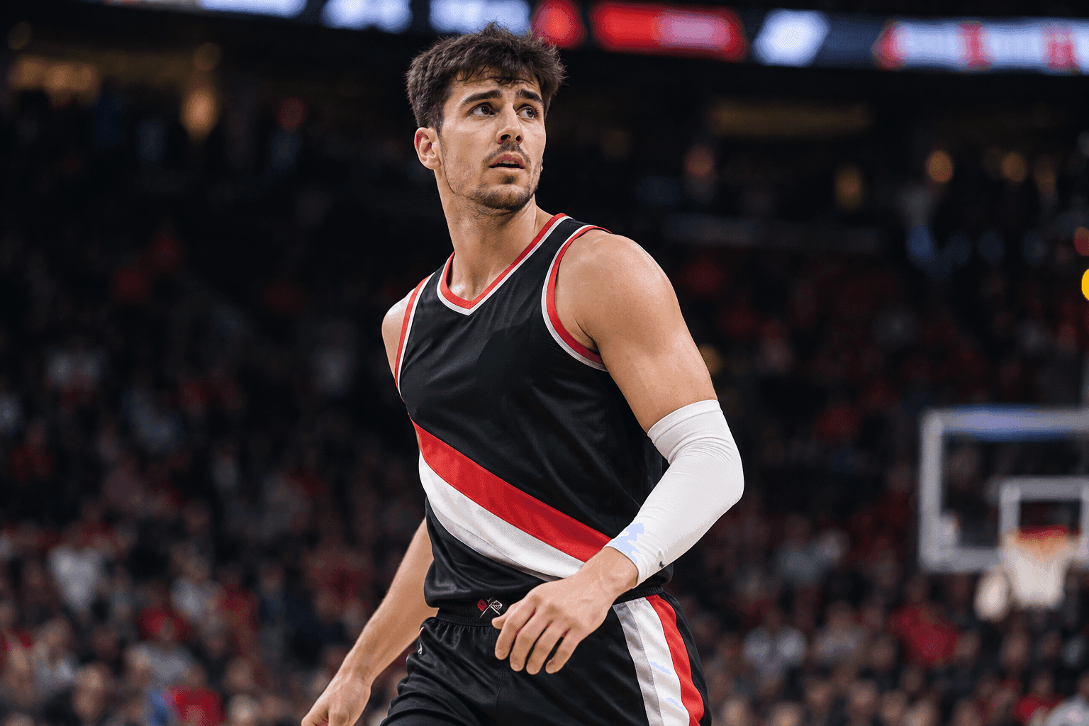 Editorial sports image for Deni Avdija Questionable Against Cavs as Blazers Face Back-to-Back Grind
