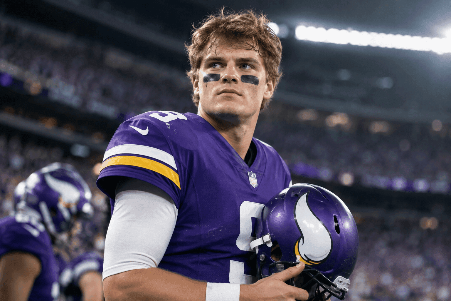 Editorial sports image for Vikings Ship J.J. McCarthy to Giants for a Fifth-Round Pick After Jaxson Dart Injury