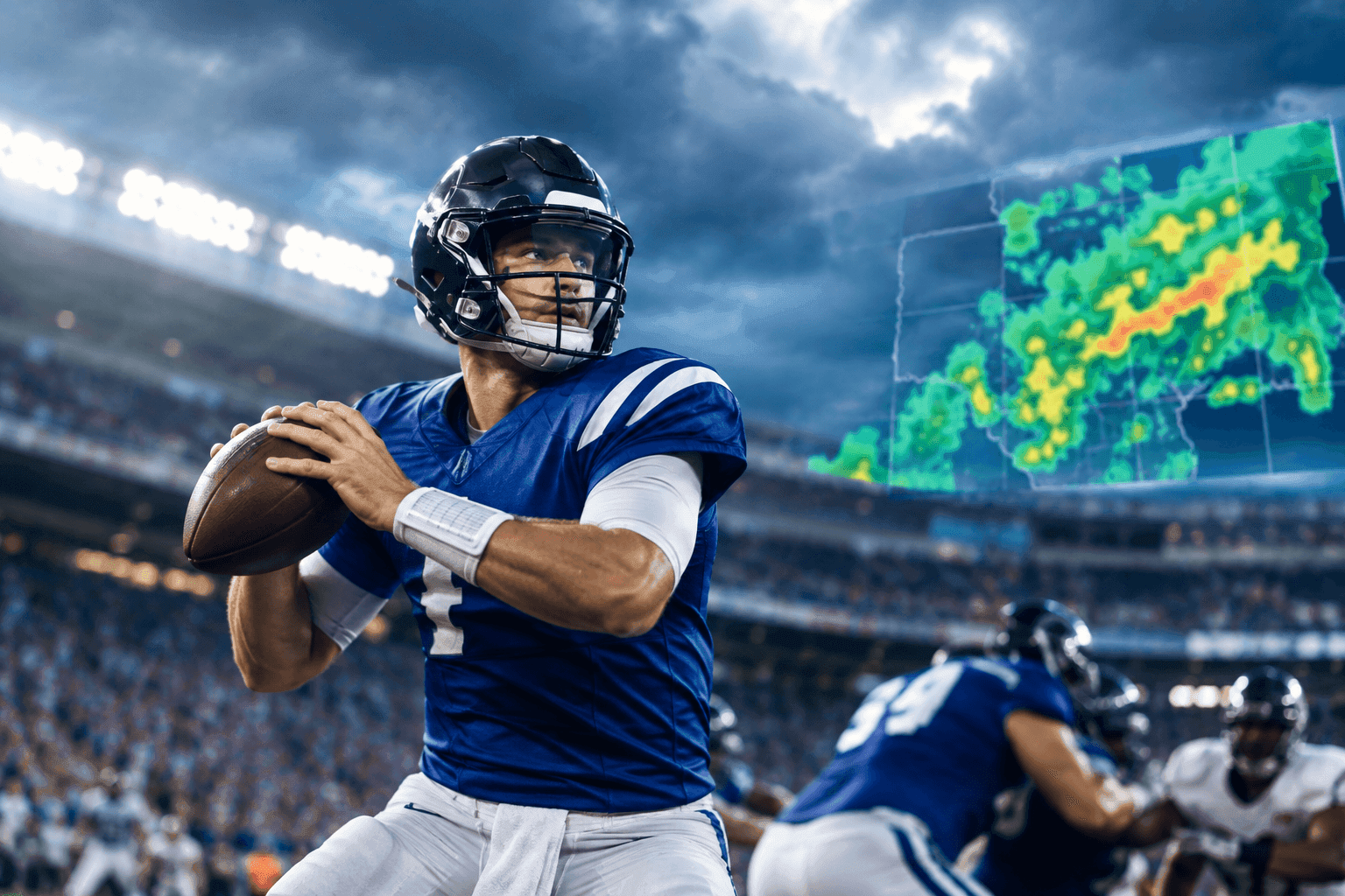 Editorial sports image for NFL Week 4 Weather: Zero High-Wind Games Means No Excuses for Your Fantasy Quarterback