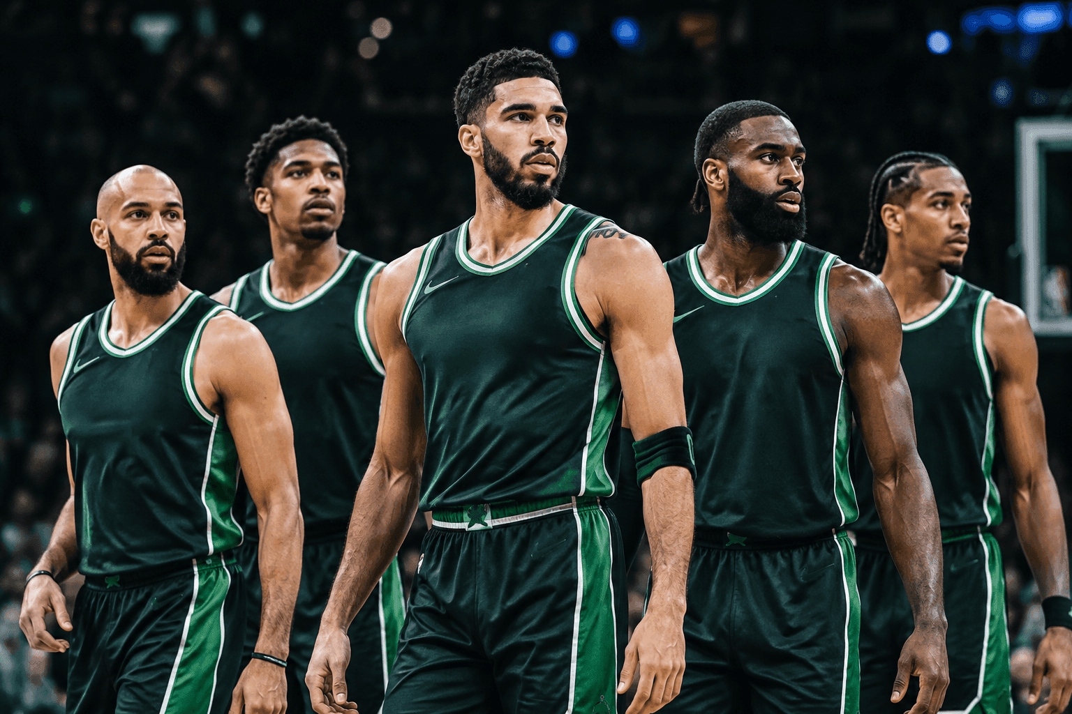 Editorial sports image for Joe Mazzulla's Lineup Secrecy Fails as Celtics Reveal Starting Five Against Bulls