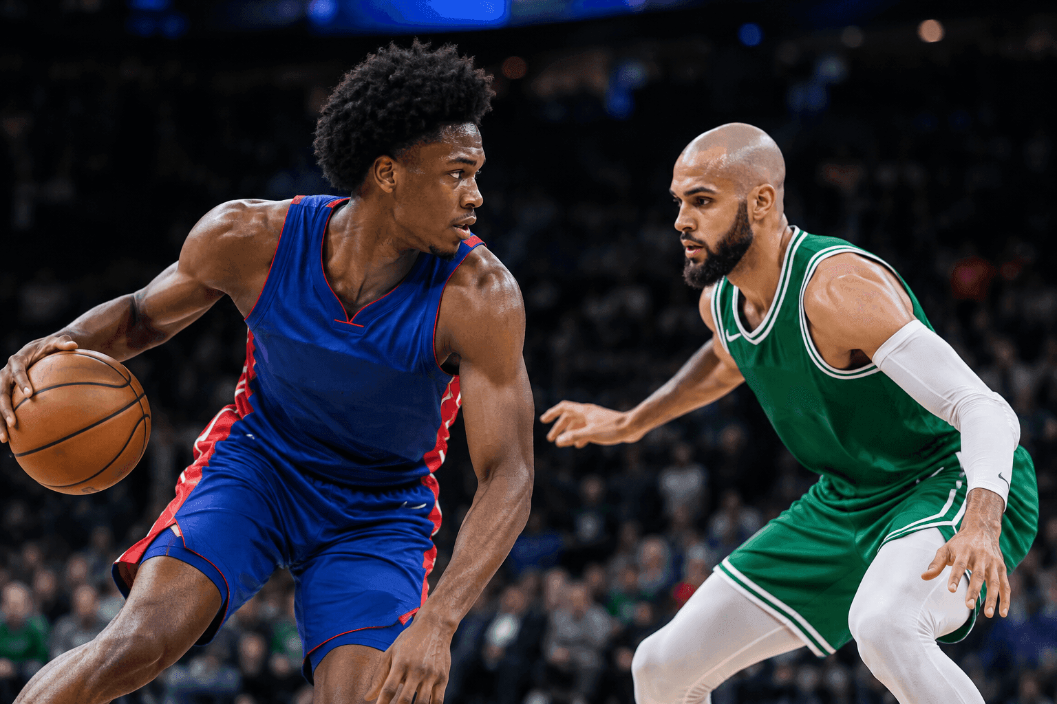 Editorial sports image for Ausar Thompson Questionable, Derrick White Probable in Latest NBA Injury Report Drop