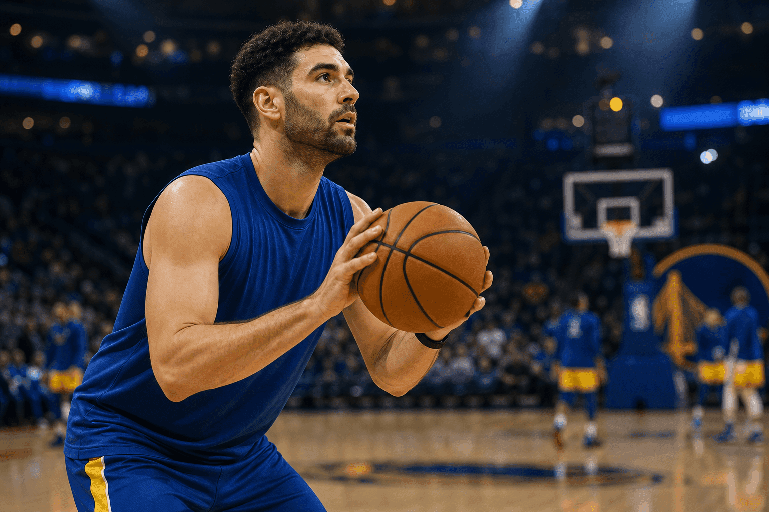 Editorial sports image for Warriors Take a $3.9 Million Flyer on Georges Niang's 3-Point Stroke