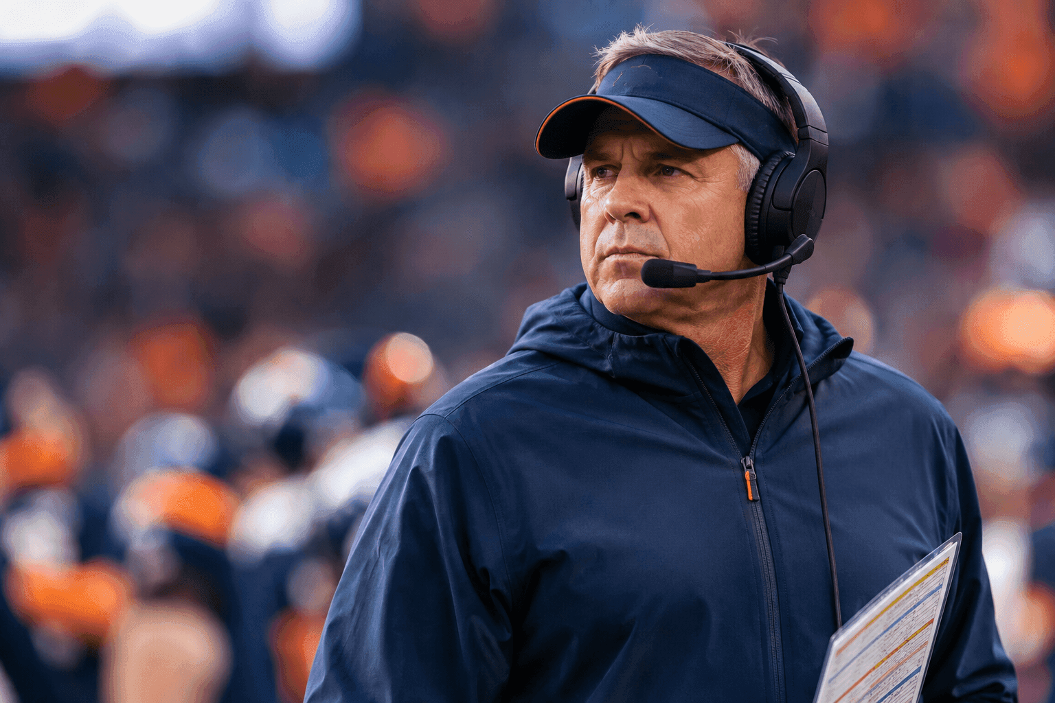 Editorial sports image for Sean Payton Takes the Play Sheet Back from the Broncos Offense