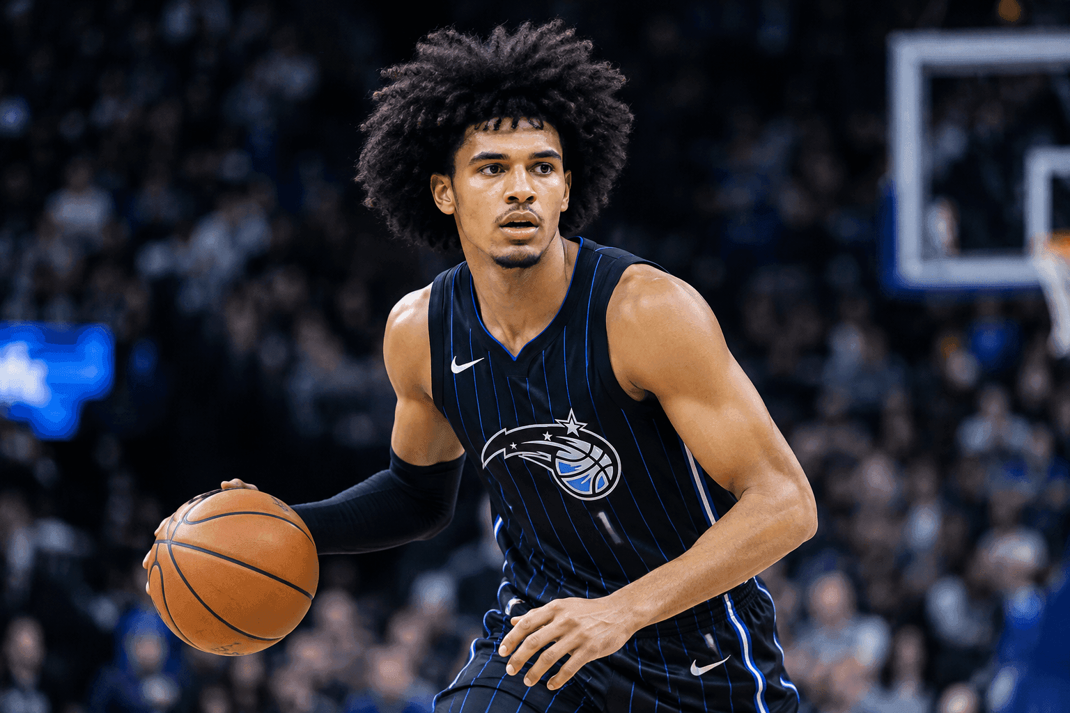 Editorial sports image for Anthony Black Cleared to Return for the Magic on Wednesday