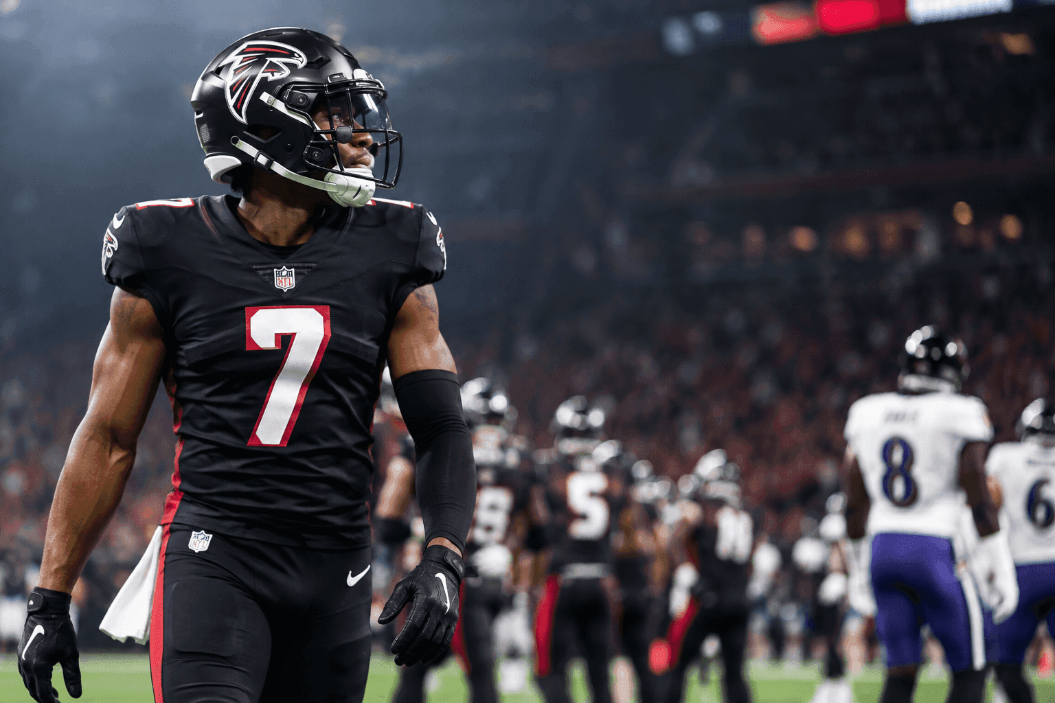 Editorial sports image for Falcons Drop Friday Injury Report Ahead of Heavyweight Clash With Ravens