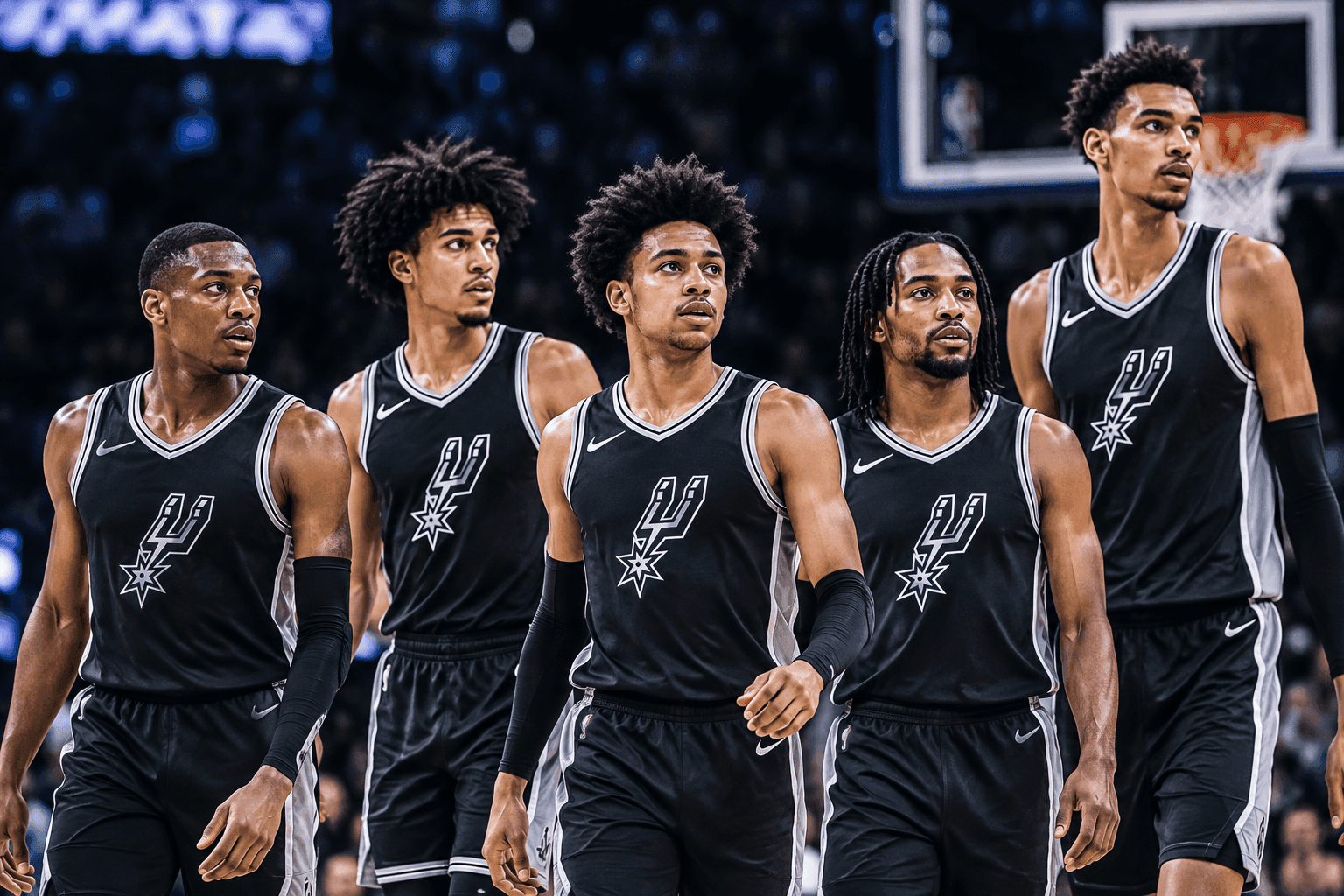 Editorial sports image for Spurs Go Full Chaos Mode With Three-Guard Starting Lineup Around Wembanyama