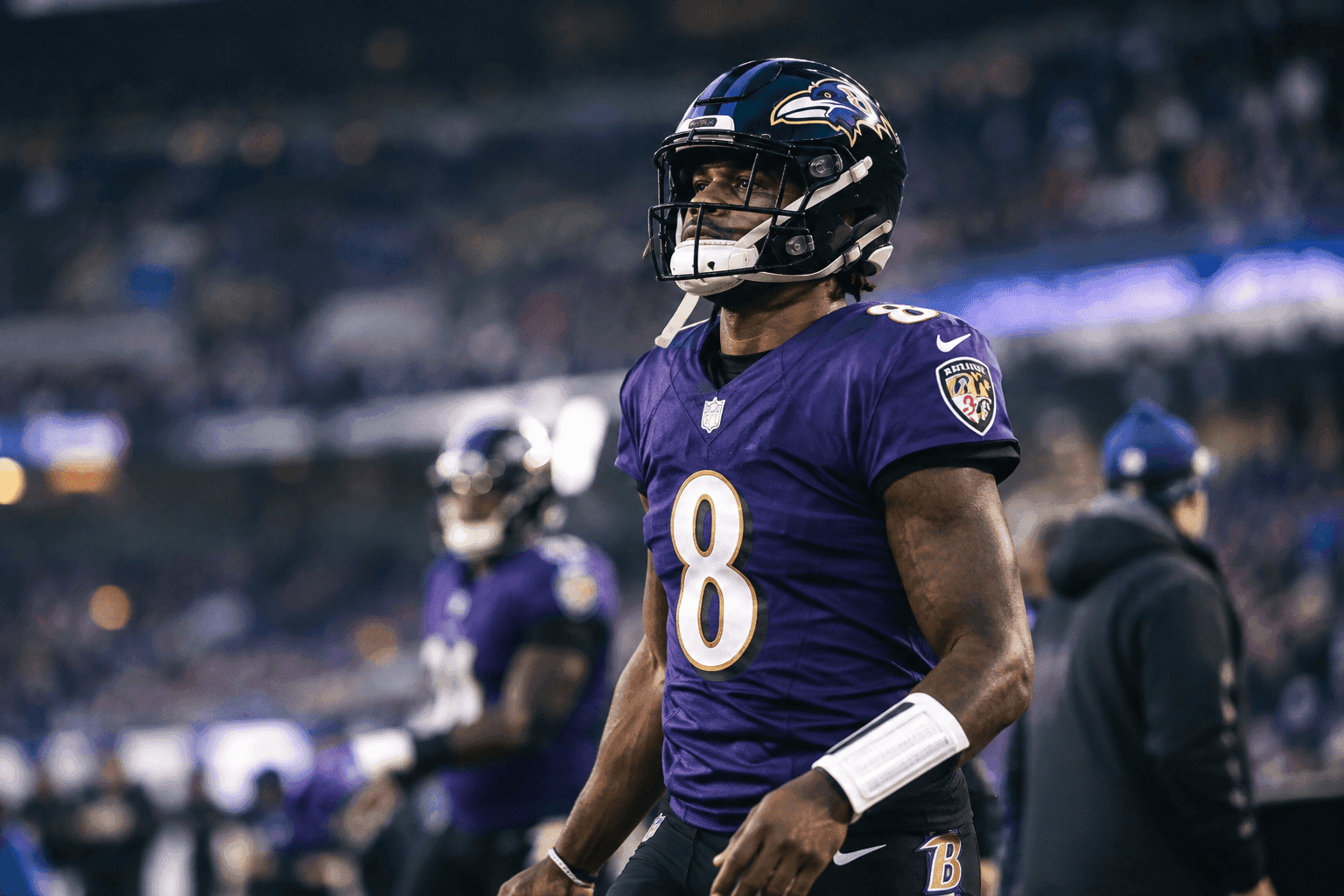 Editorial sports image for Lamar Jackson Ruled Out Against Browns With Ankle Injury