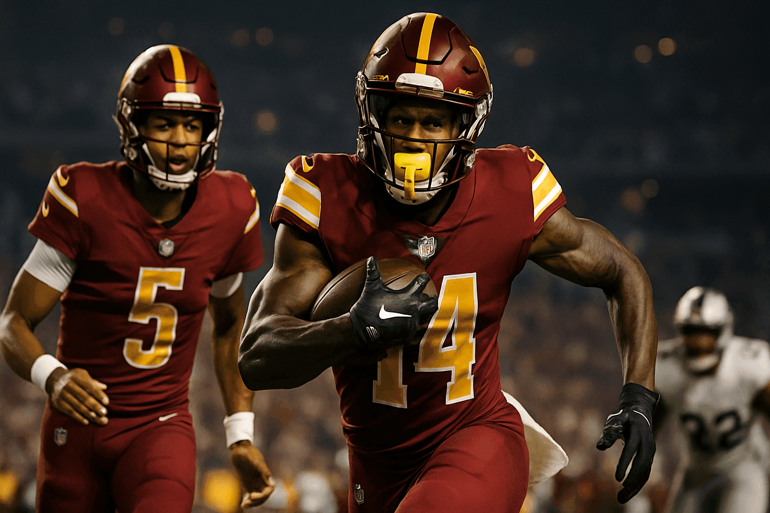 Editorial sports image for Stefon Diggs Heads to Washington to Bail Out Jayden Daniels in Year 3