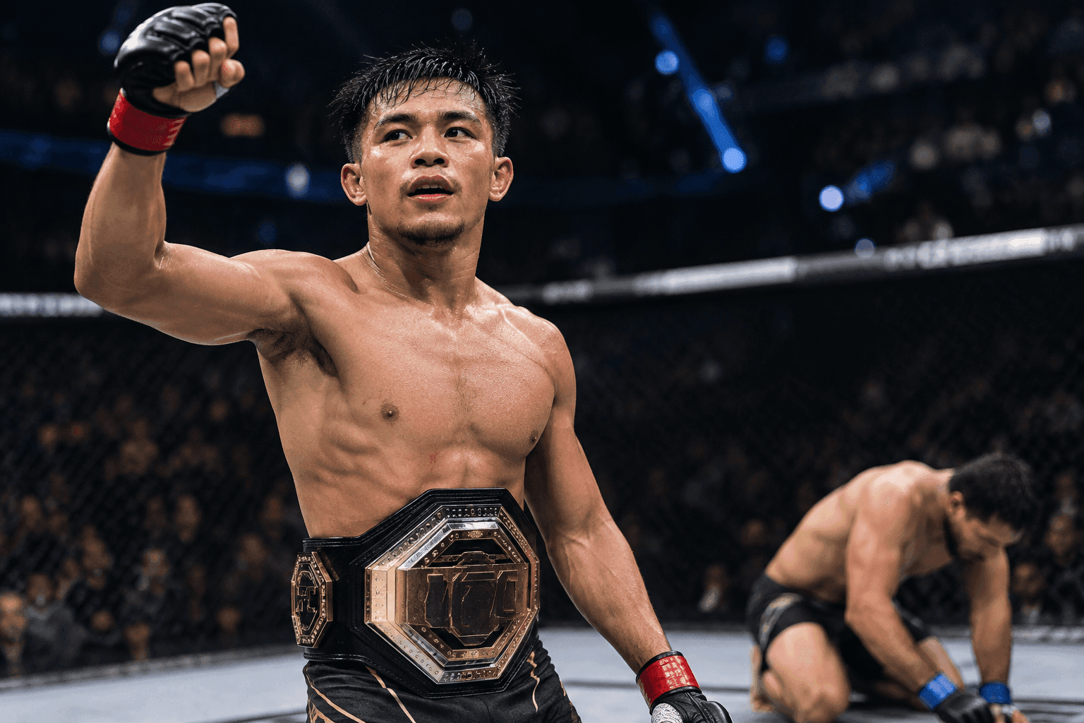 Editorial sports image for Joshua Van Defended His UFC Title With a Torn Shoulder Because MMA is Absurd