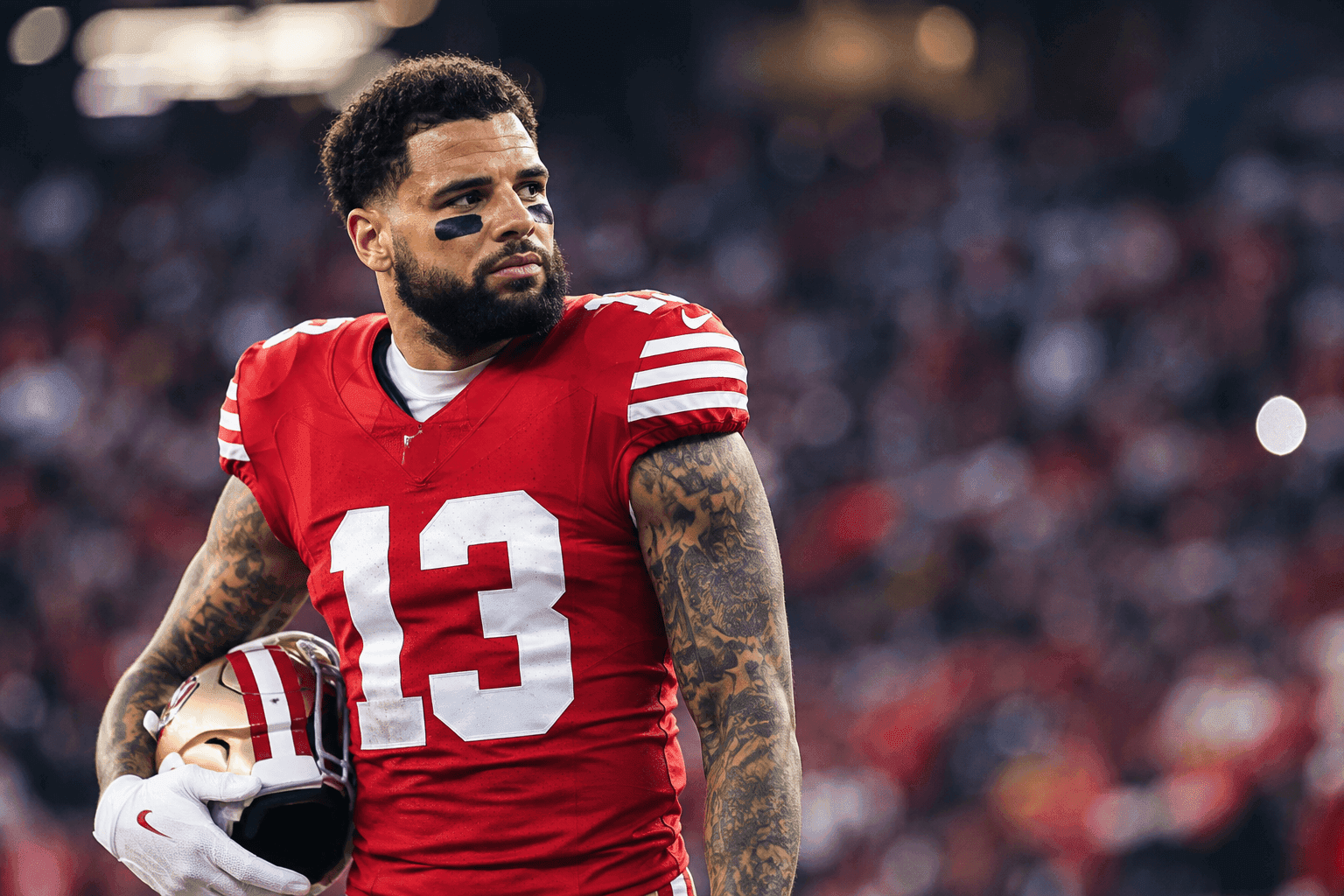 Editorial sports image for Mike Evans Ruled Out for Sunday, Giving the 49ers a Two-Week Window to Fix His Achilles