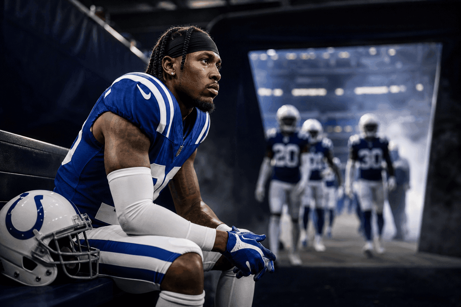 Editorial sports image for Colts CB Cam Taylor-Britt Hit With One-Game Suspension