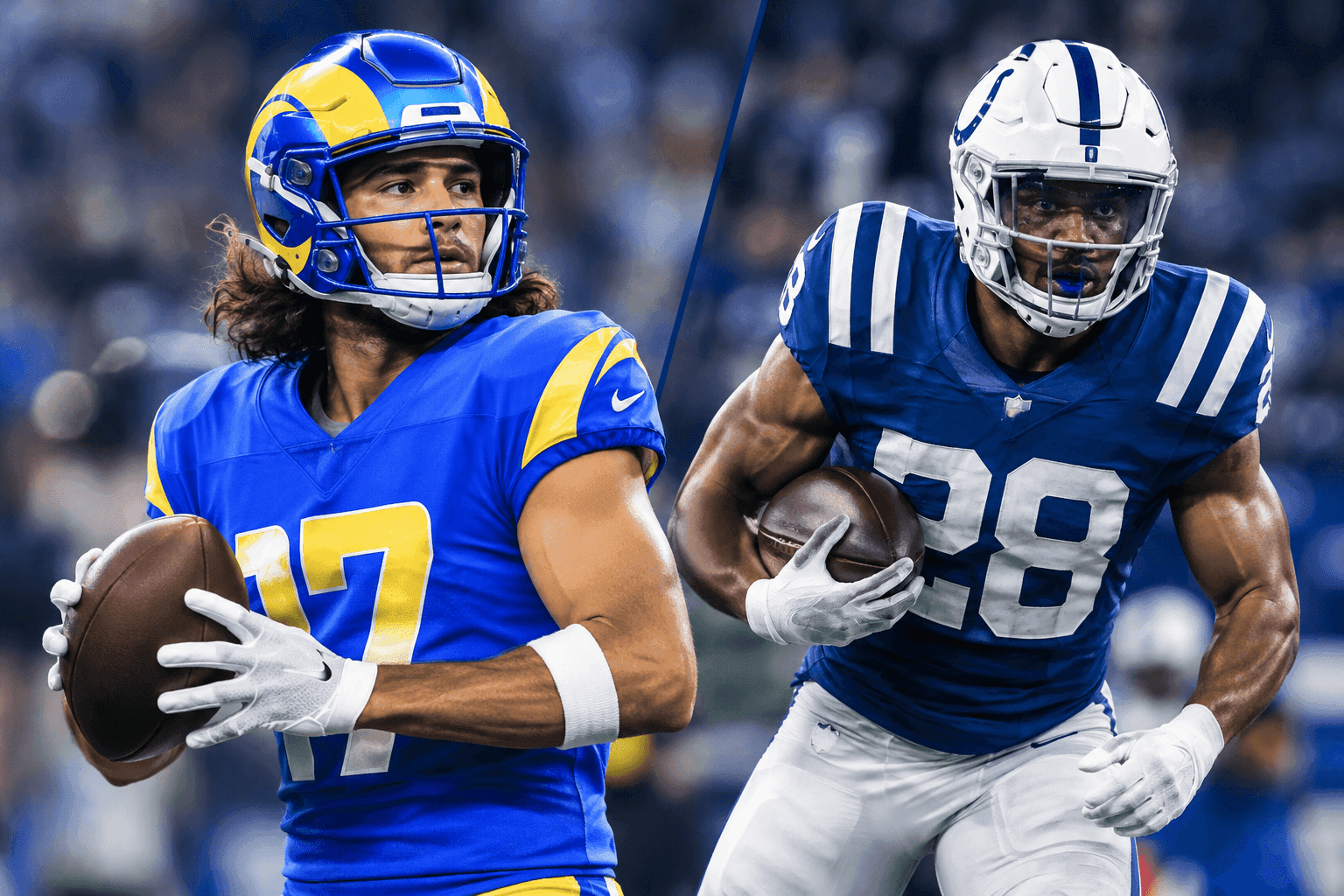 Editorial sports image for Puka Nacua and Jonathan Taylor Injury Updates Leave Fantasy Rosters in Purgatory