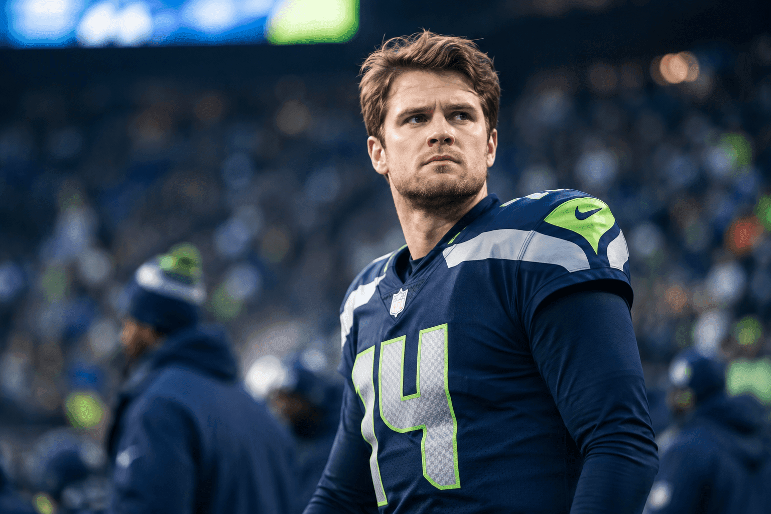 Editorial sports image for Sam Darnold Awaits MRI Results as Seahawks Brace for Potential IR Stint