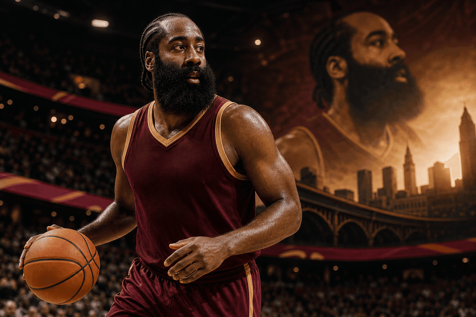 Editorial sports image for James Harden Secures $97 Million Bag to Stay in Cleveland
