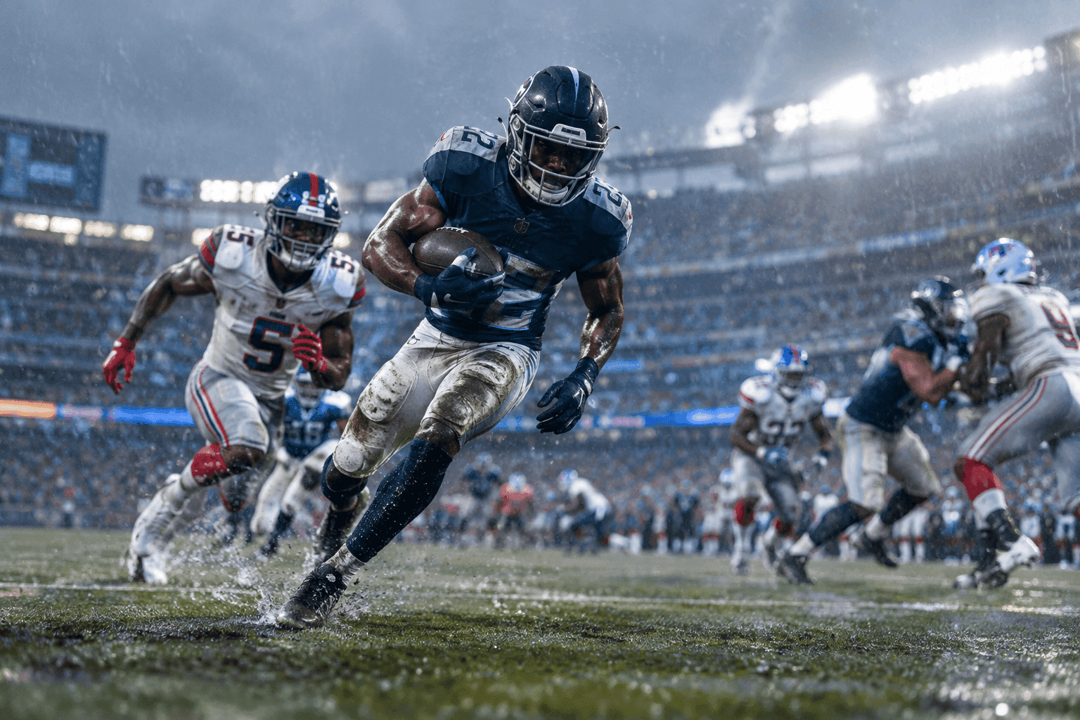 Editorial sports image for MetLife Weather Update: Rain Threatens to Make the Giants Offense Even Messier
