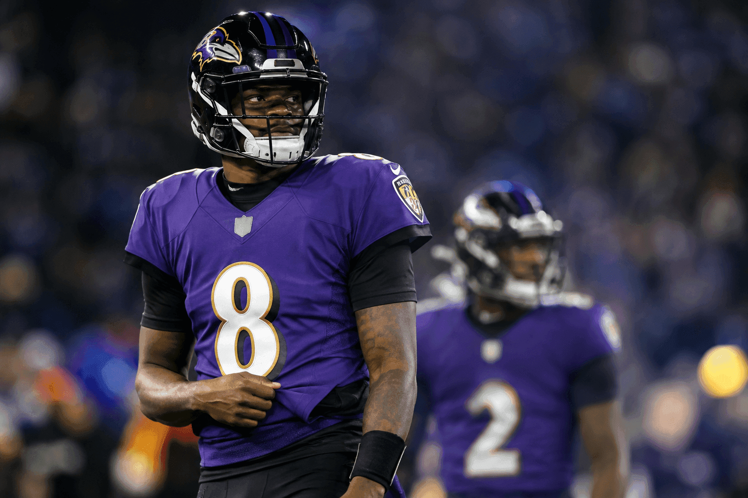 Editorial sports image for Lamar Jackson Misses Wednesday Practice as Ravens Play the Waiting Game