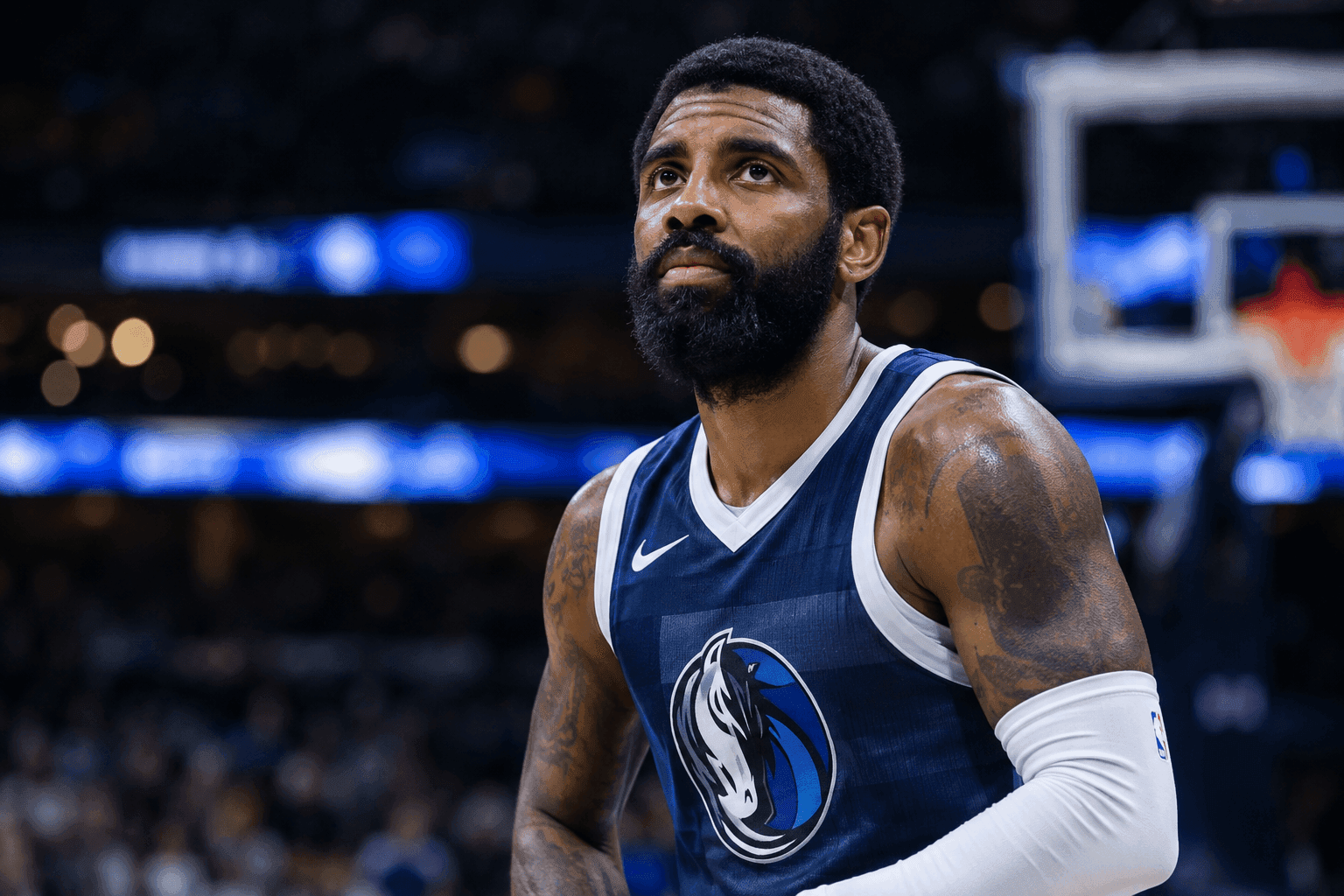 Editorial sports image for Kyrie Irving Is Already Back on the Injury Report Because Time Is a Flat Circle