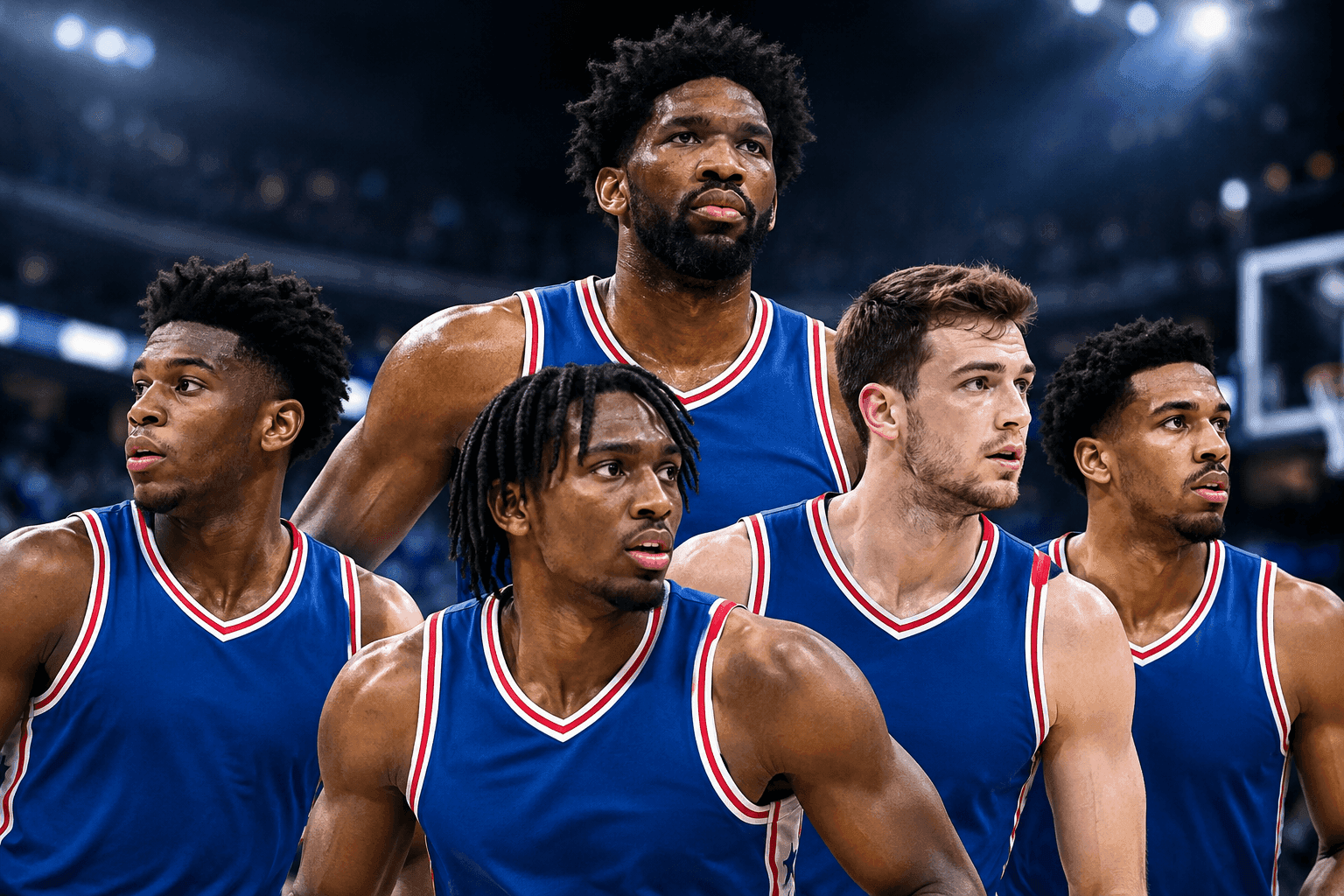 Editorial sports image for Sixers Roll Out Bizarre Starting Lineup Against Bucks