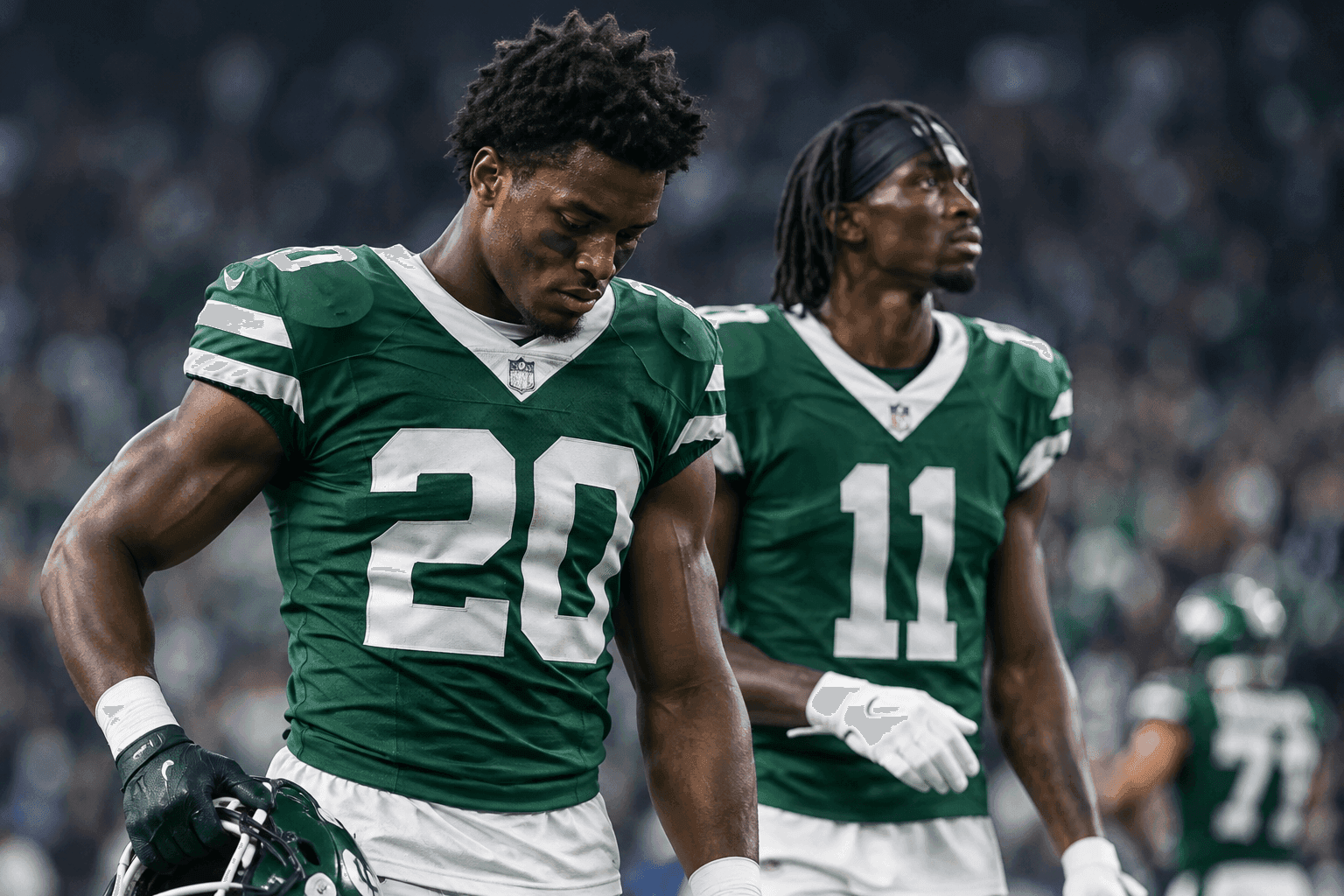 Editorial sports image for Jets Rule Out Breece Hall and Adonai Mitchell for Week 6 Clash with Patriots