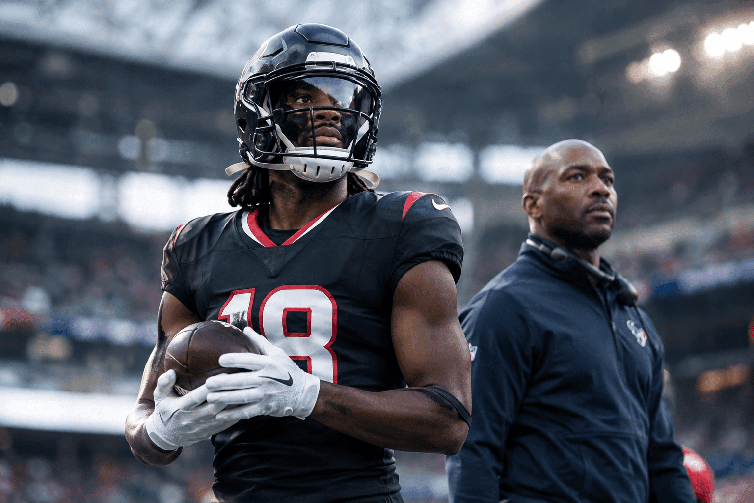 Editorial sports image for Marvin Harrison Jr. Set for Immediate London Debut with Texans