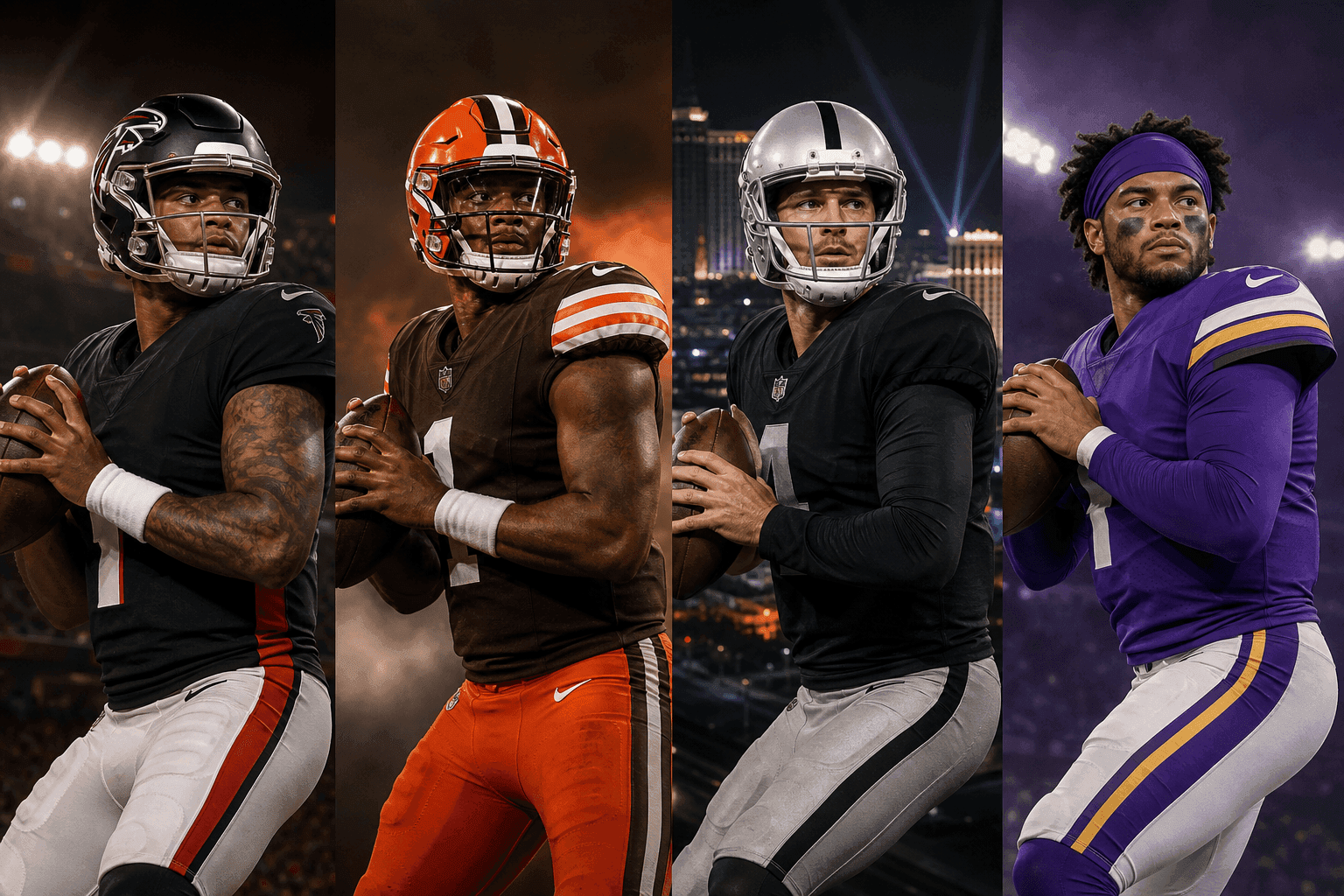 Editorial sports image for NFL Week 1 QB Carousel: Tua to Atlanta, Watson Survives in Cleveland