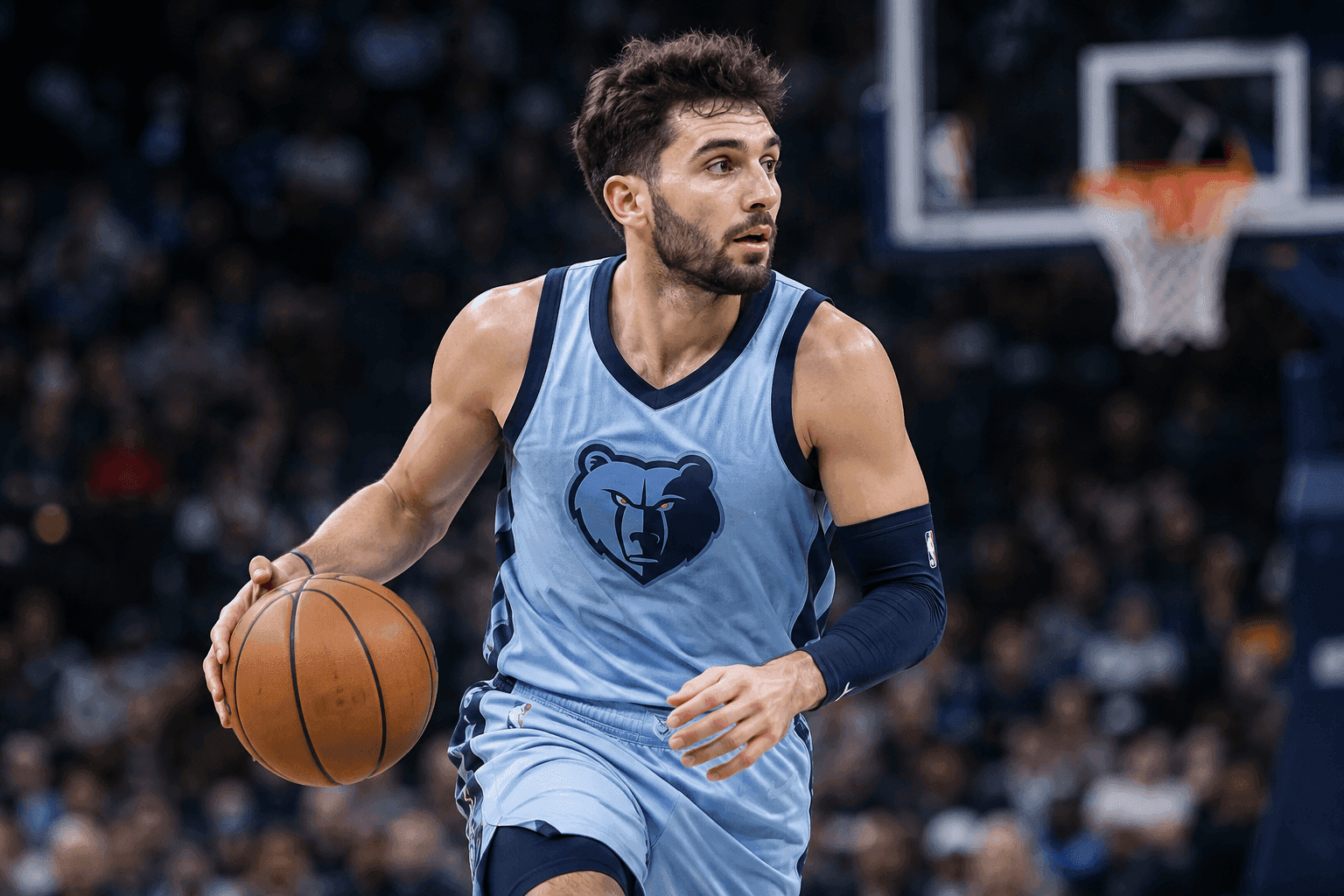 Editorial sports image for Ty Jerome Pushes Through Back Injury to Start for Undefeated Grizzlies