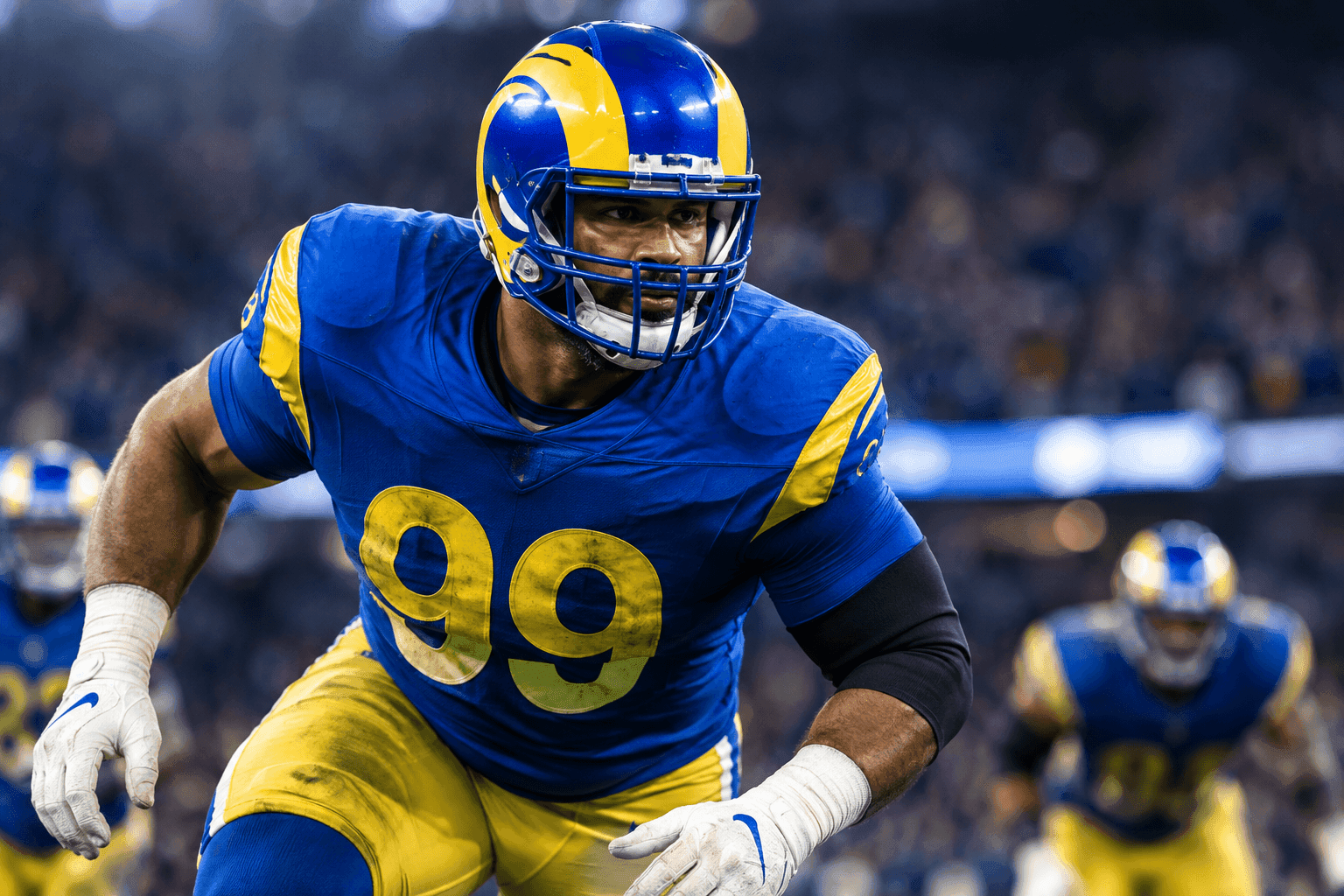 Editorial sports image for Aaron Donald is Trending Toward a Monday Night Return, and the Bills Should Be Terrified