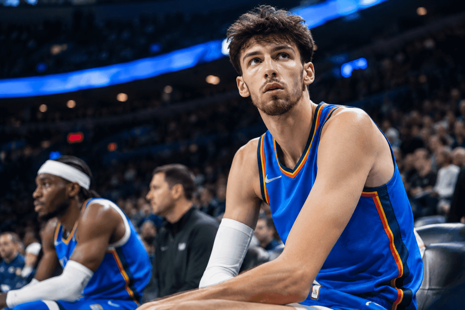 Editorial sports image for Thunder Hit Eject on Ochai Agbaji Signing After Chet Holmgren's Knee Injury