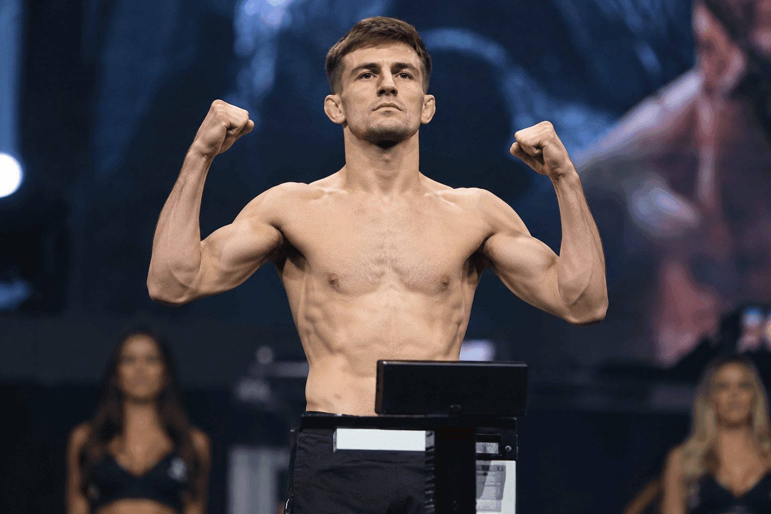 Editorial sports image for Colby Thicknesse Hits the Scale at 135.5 Pounds to Lock in UFC 333 Bout