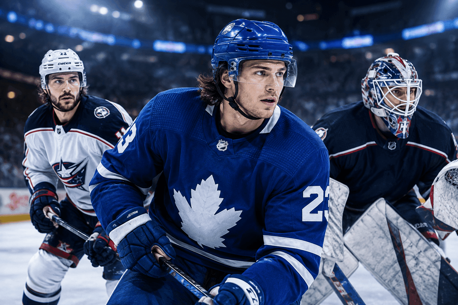 Editorial sports image for Leafs and Blue Jackets Scramble the Board with Six-Player Blockbuster