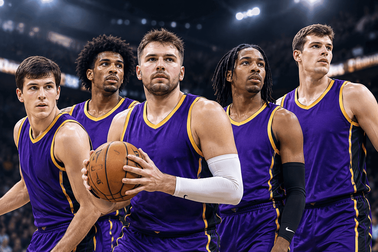 Editorial sports image for Lakers Roll Out 2K-Style Starting Lineup Against Jazz