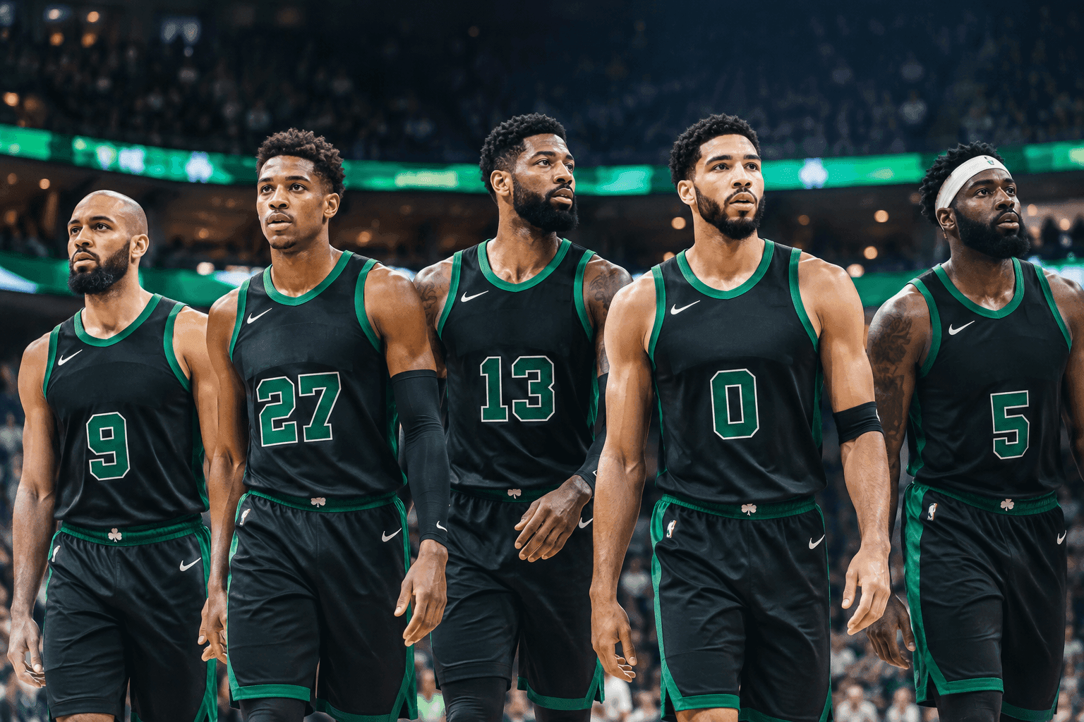 Editorial sports image for Celtics Roll Out Absurd Starting Five Featuring Jordan Walsh Alongside Super-Team Core
