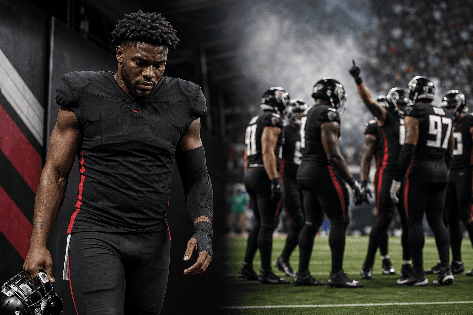 Editorial sports image for Falcons Cut Azeez Ojulari as Roster Deadline Math Strikes Again
