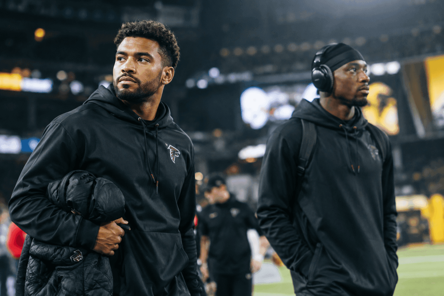 Editorial sports image for Falcons Bench Tua Tagovailoa and Michael Penix Jr. for Week 1 Opener
