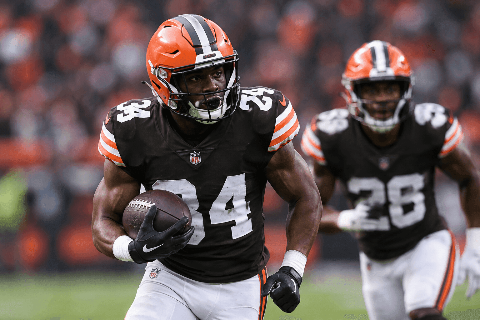 Editorial sports image for Browns Hit the Emergency Glass: Dylan Sampson to IR, Jaleel McLaughlin Elevated