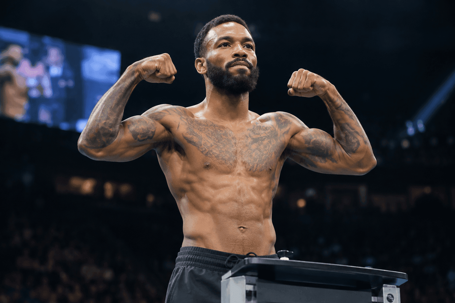 Editorial sports image for King Green Clears the Scale at 155.5 Pounds for UFC 332