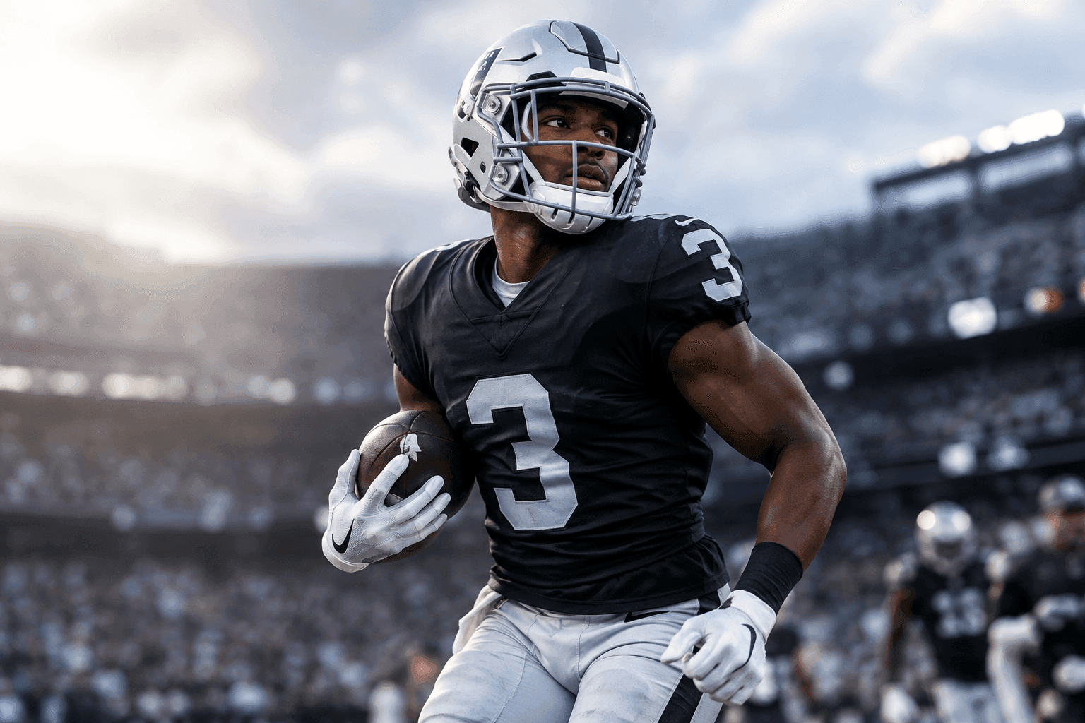 Editorial sports image for Raiders RB Mike Washington Jr. a Game-Time Decision Against Rams