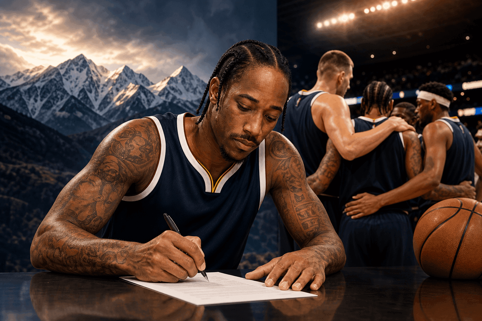 Editorial sports image for Denver Nuggets Commit Highway Robbery, Sign DeMar DeRozan for $3.9 Million