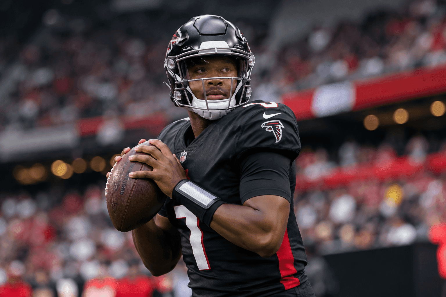 Editorial sports image for Michael Penix Jr. Named Falcons Starter for Sunday