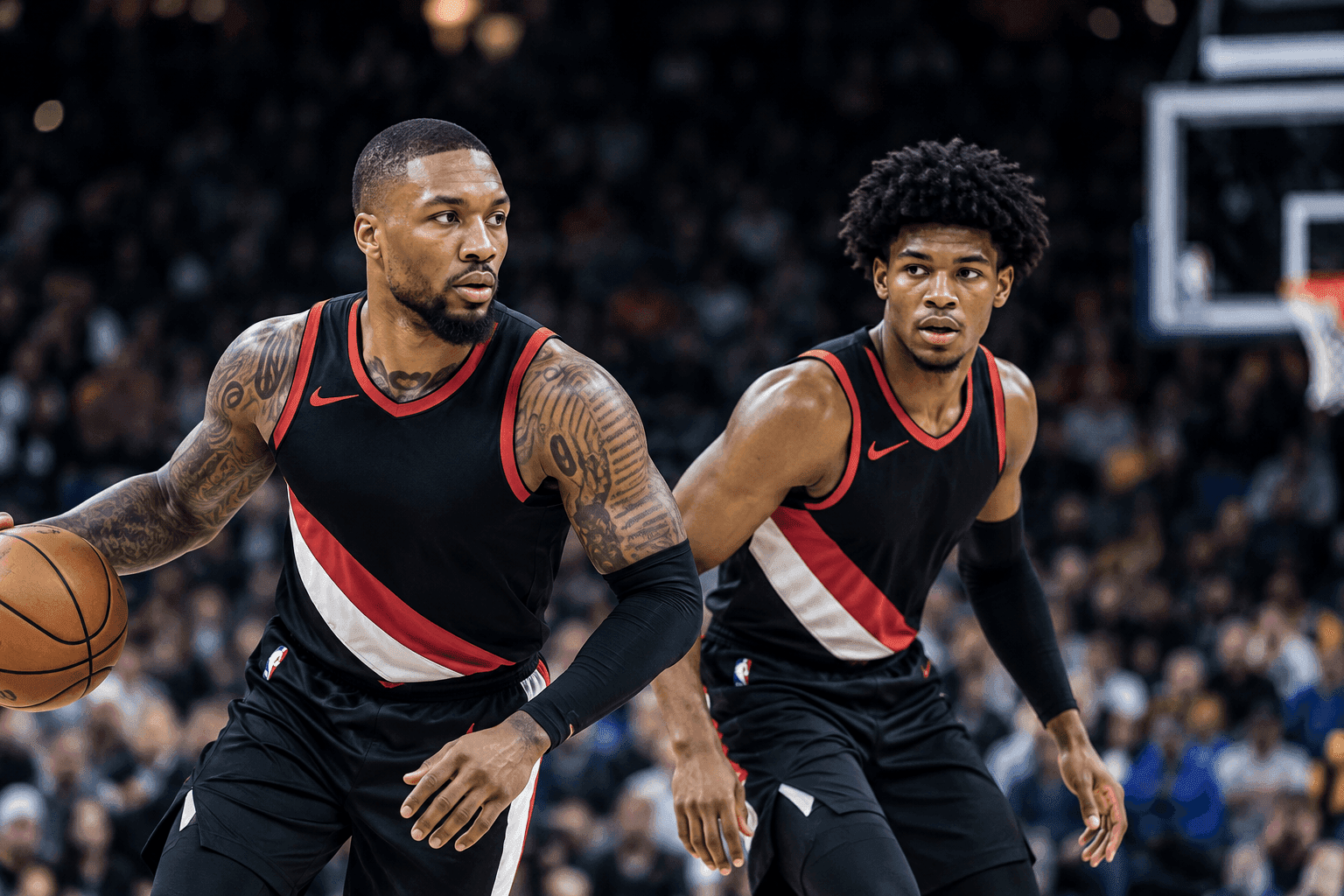 Editorial sports image for Blazers Get Weird, Start Lillard and Henderson Together Against Jazz