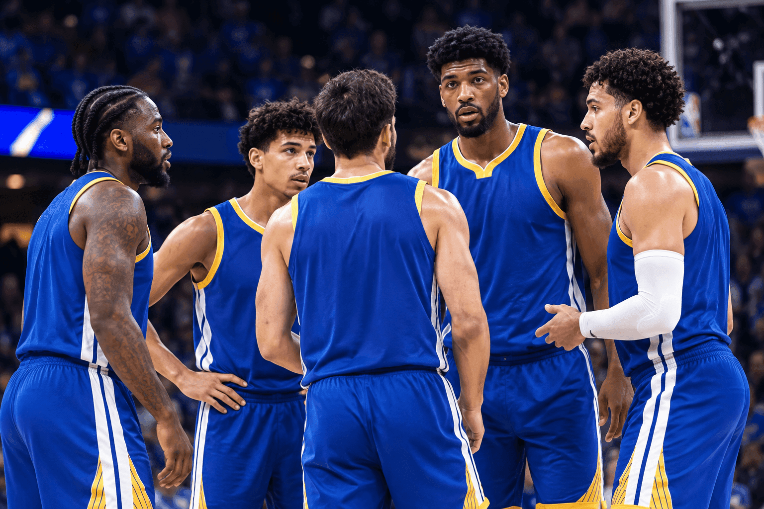 Editorial sports image for Warriors Roll Out a Randomly Generated Starting Lineup for Saturday