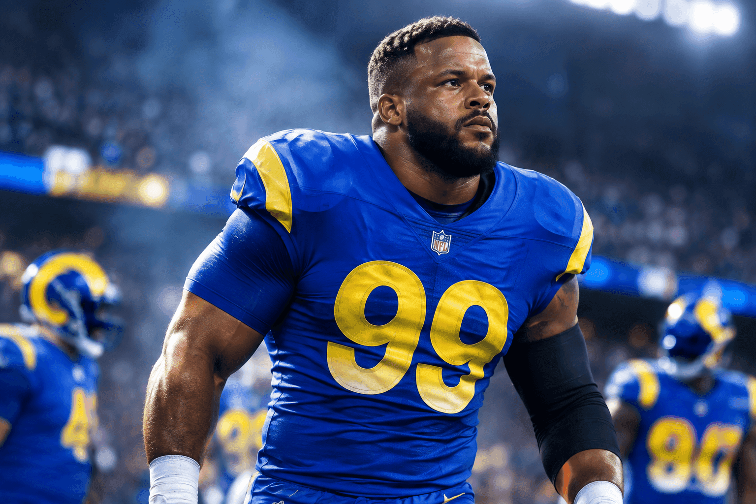 Editorial sports image for Aaron Donald Returns: 30 Snaps of Terror for the Giants