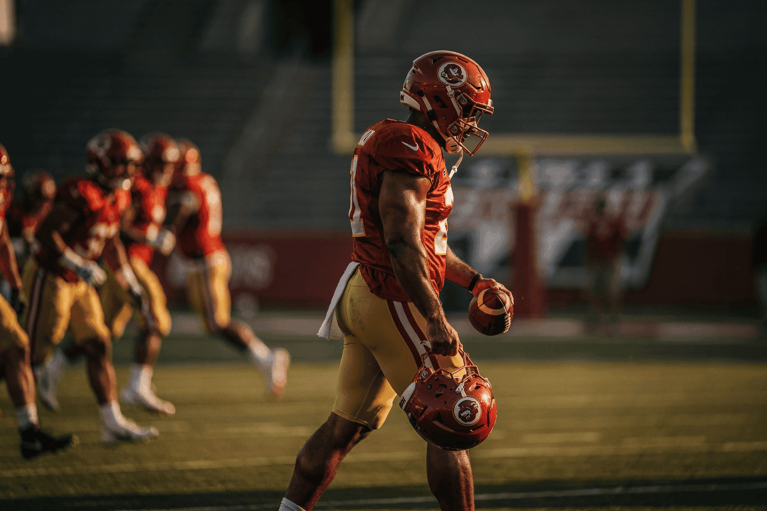 Editorial sports image for 49ers Release Khalil Herbert After 15-Day Training Camp Cameo