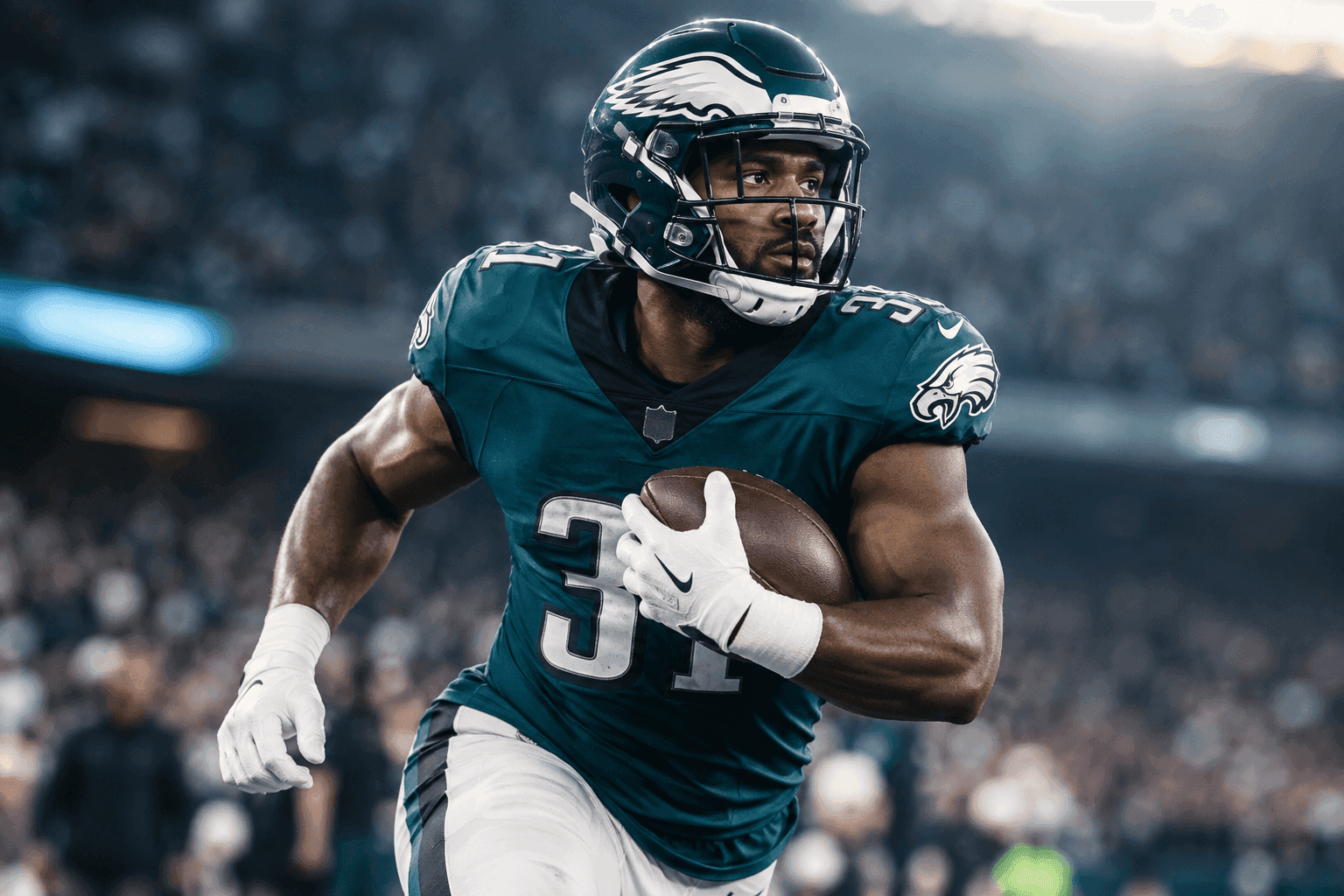 Editorial sports image for Eagles Hit the Panic Button at Running Back, Elevate Dameon Pierce