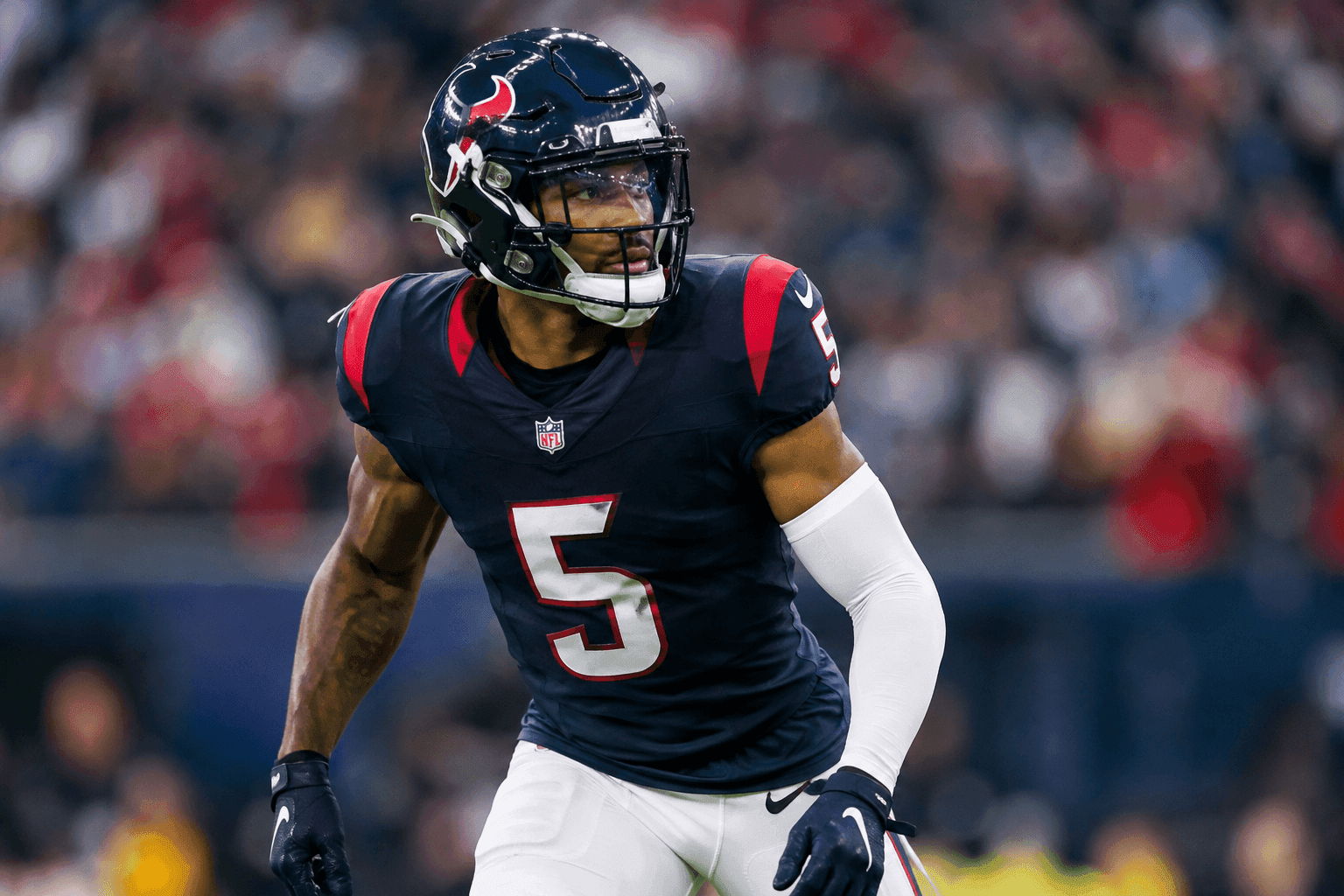 Editorial sports image for Texans DB Jalen Pitre Dodges Major Injury, Labeled Week-to-Week