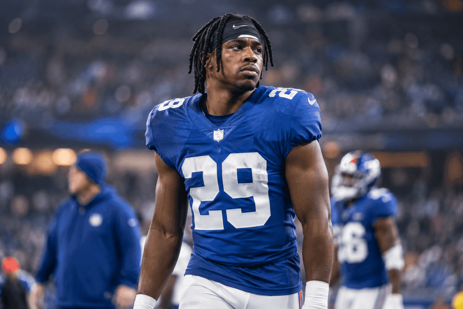 Editorial sports image for Tyrone Tracy Jr.'s Hamstring Injury Just Turned the Giants Backfield Into a Fantasy Football Escape Room